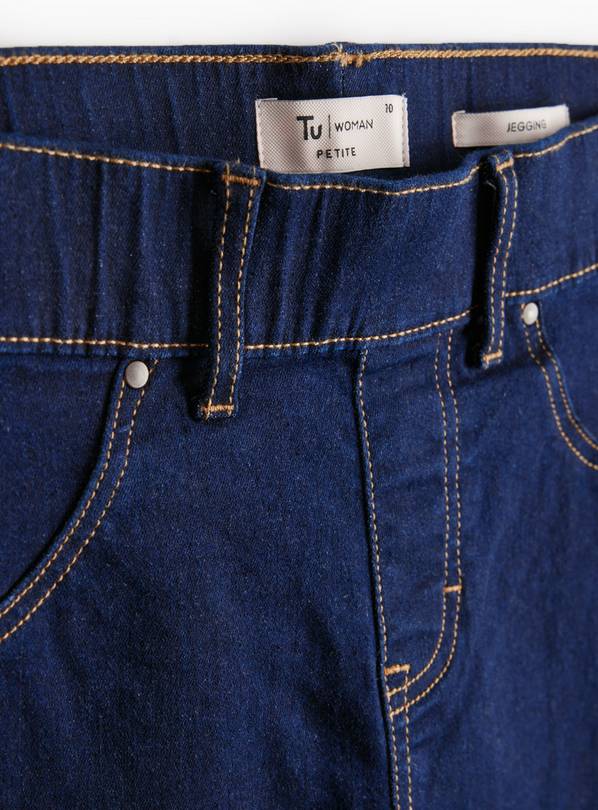 Buy PETITE Dark Wash Denim Jeggings 10 Leggings Tu